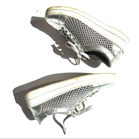 Silver metallic sneakers - Picture 3 of 4